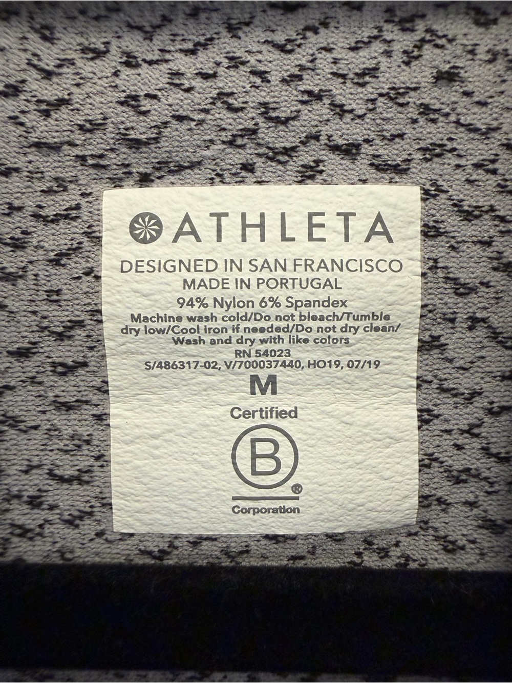 Athleta Gray Marled Funnel Cowl Neck Turtleneck Long Sleeve Top M - Picture 9 of 9